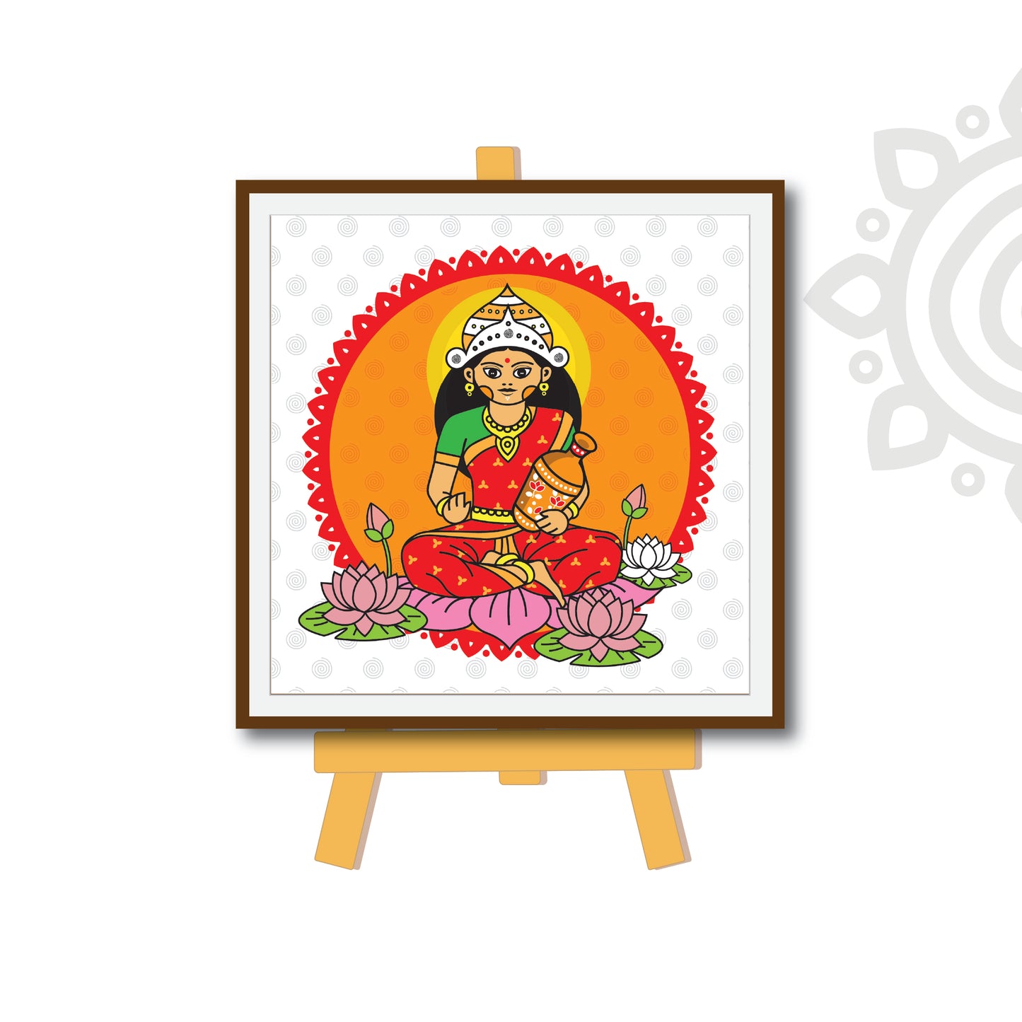 Welcome Gift | Style #1 | Set of Goddess Lakshmi + Lord Ganesha photo frame