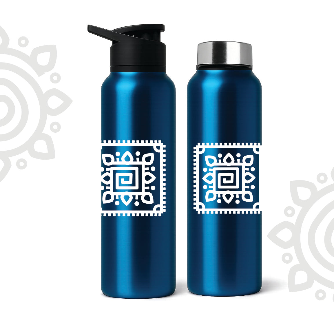 Shanti Neer | Designer Stainless Steel Water Bottle | Style #2