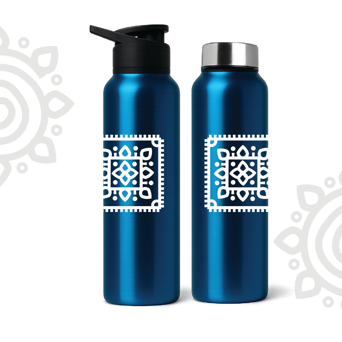 Shanti Neer | Designer Stainless Steel Water Bottle | Style #7