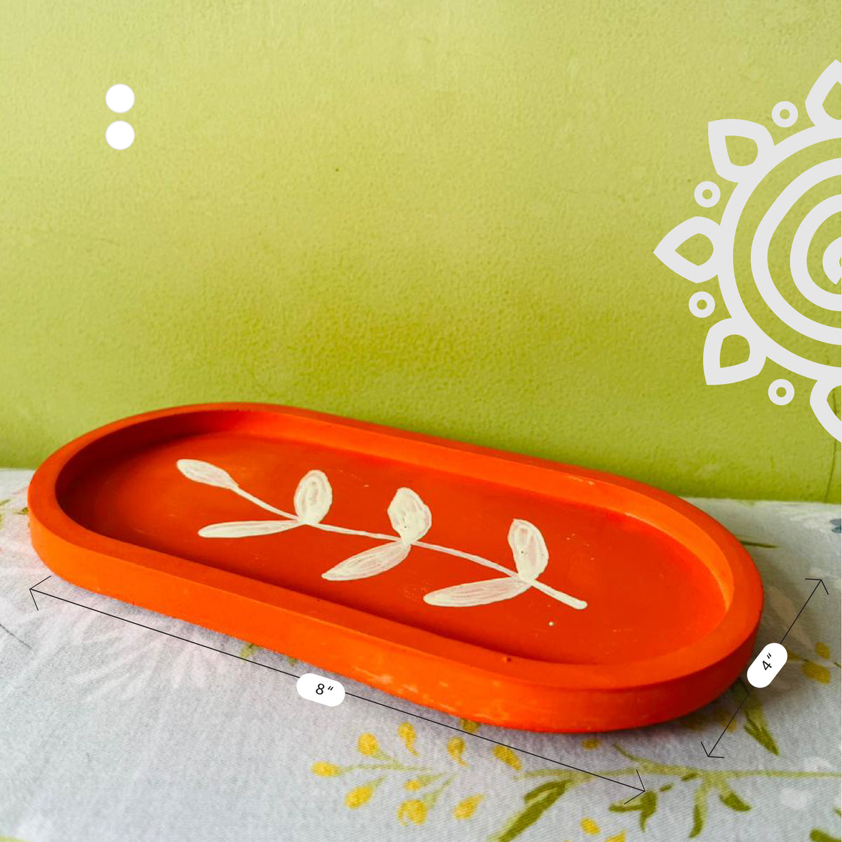 Decorative Mini Planter with Tray | Set of 3 | Style #4