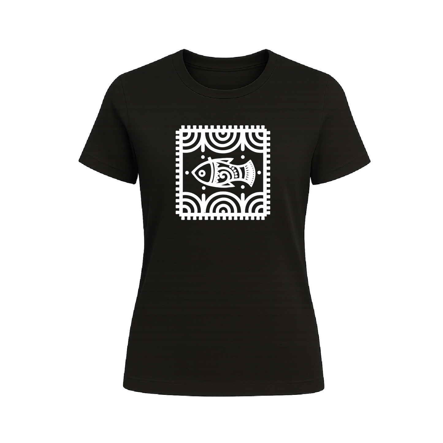 Alpona | Bengali Folk Art | Printed 100% Cotton Unisex T-Shirt - Style #2