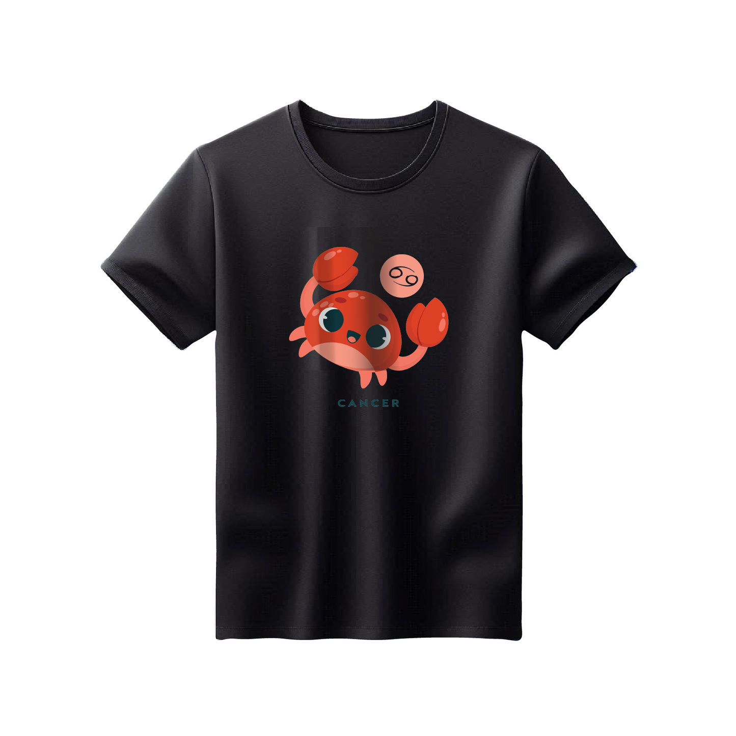 Zodiac Sign - Cancer - Printed 100% Cotton T-Shirt - Unisex
