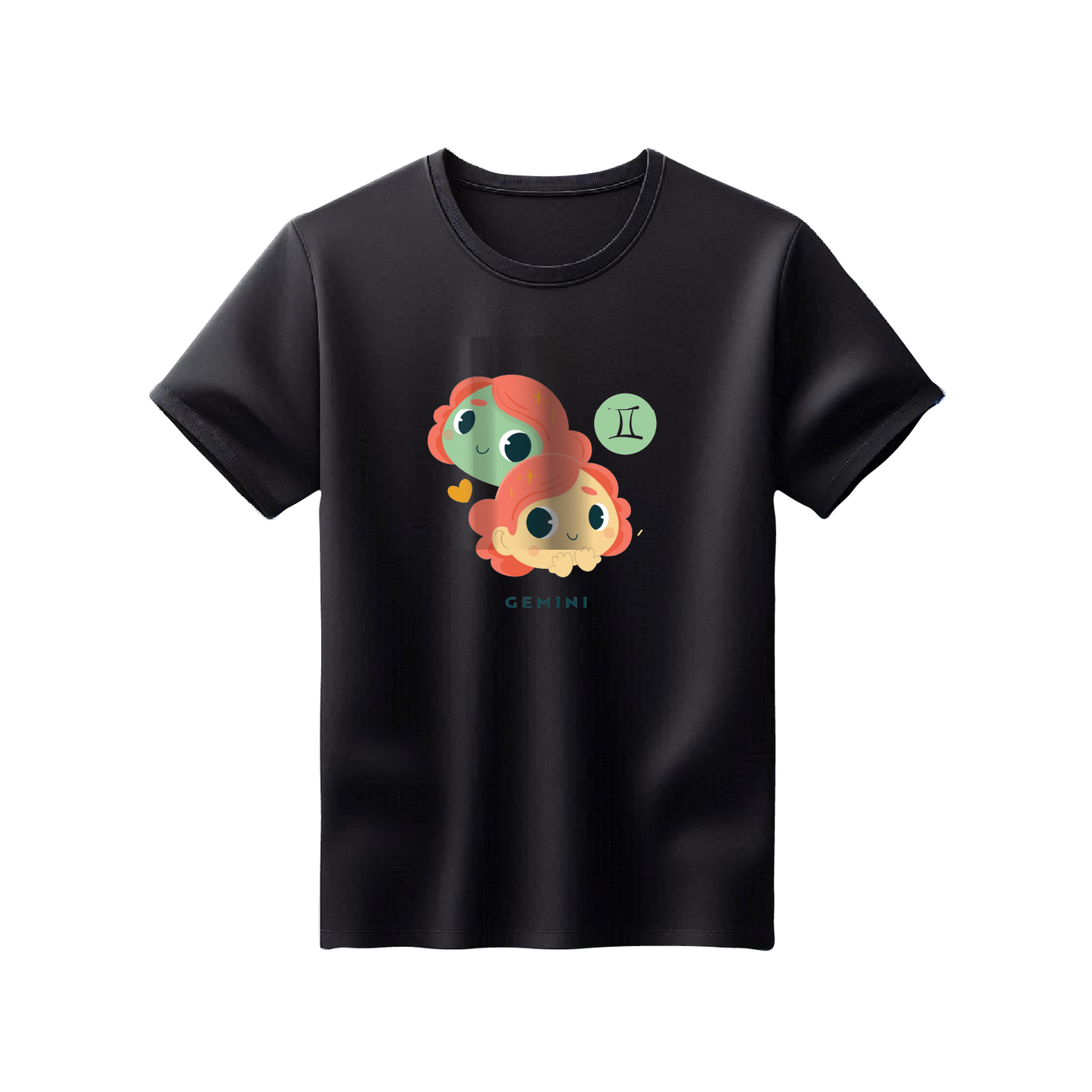 Zodiac Sign - Gemini - Printed 100% Cotton T-Shirt - Unisex