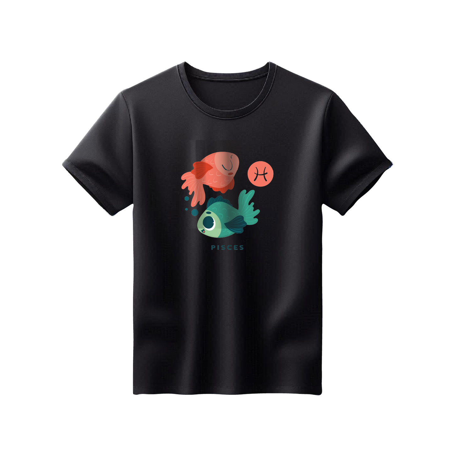 Zodiac Sign - Pisces - 100% Cotton T-Shirt - Unisex