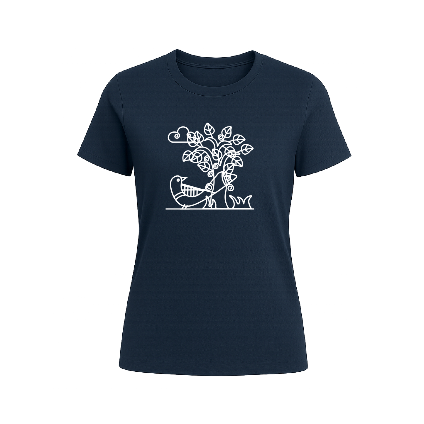 Alpona | Bengali Folk Art | Printed 100% Cotton Unisex T-Shirt - Style #10