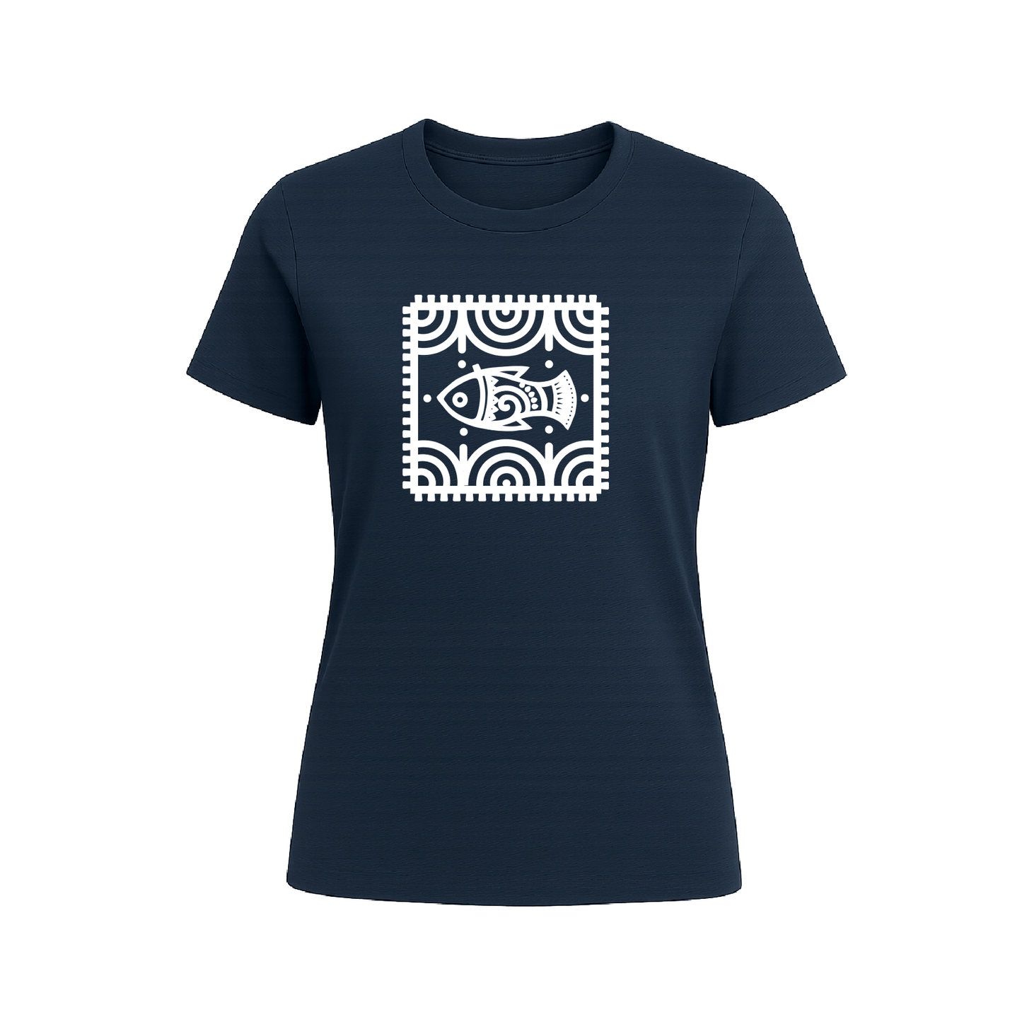 Alpona | Bengali Folk Art | Printed 100% Cotton Unisex T-Shirt - Style #2