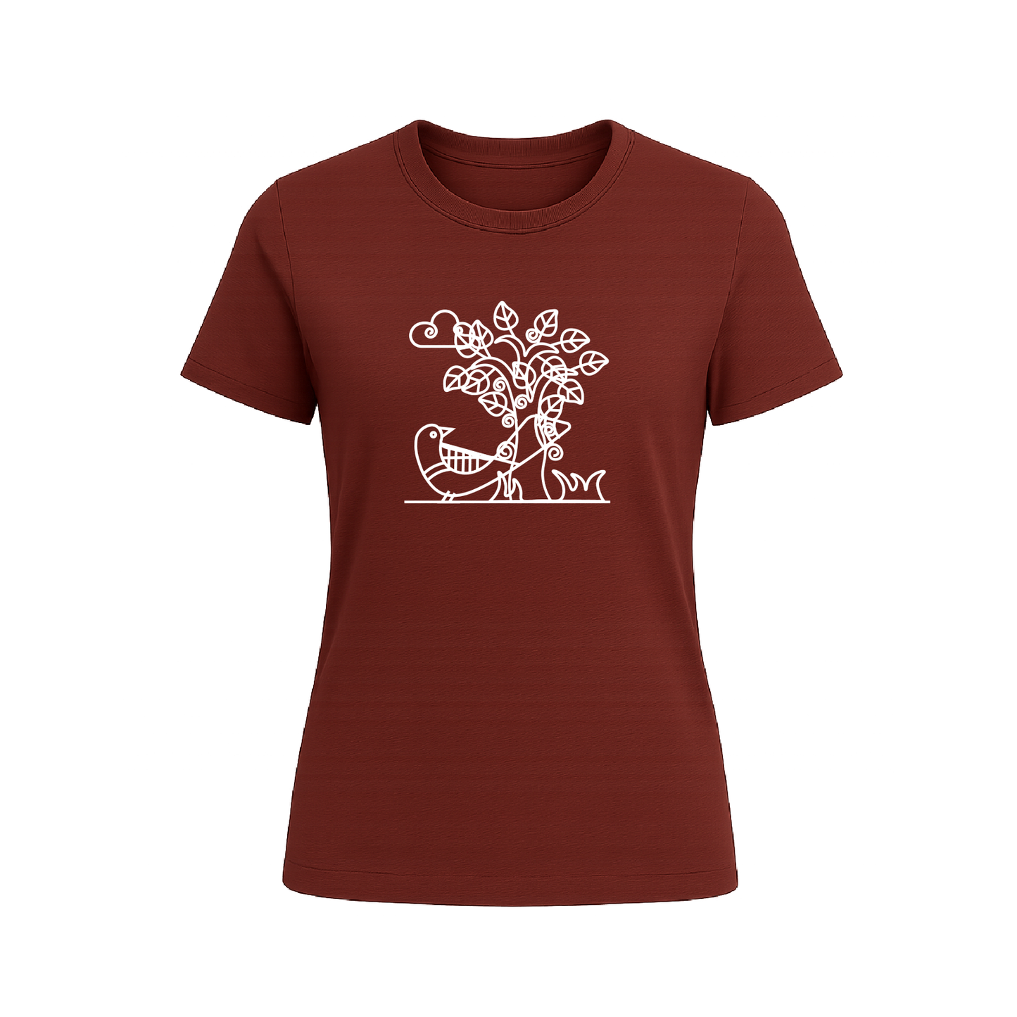 Alpona | Bengali Folk Art | Printed 100% Cotton Unisex T-Shirt - Style #10