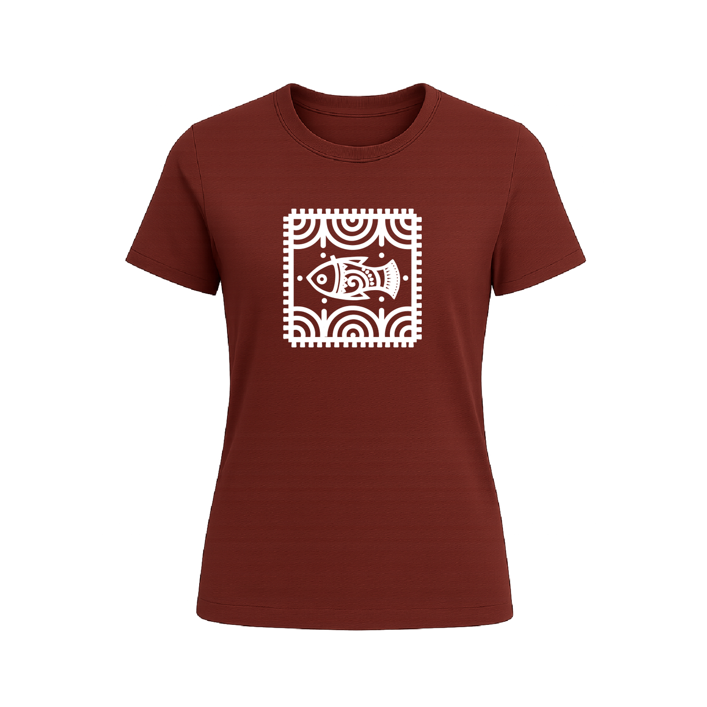 Alpona | Bengali Folk Art | Printed 100% Cotton Unisex T-Shirt - Style #2