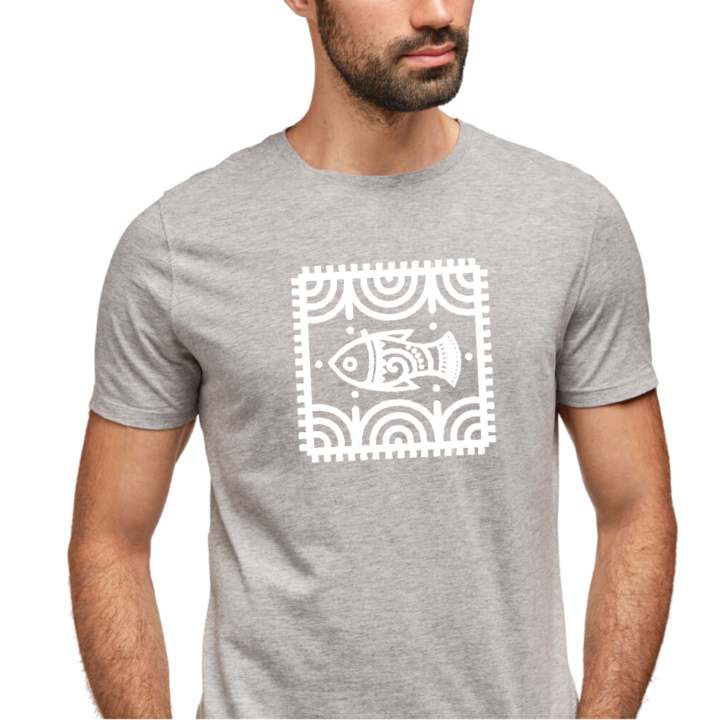 Alpona | Bengali Folk Art | Printed 100% Cotton Unisex T-Shirt - Style #2