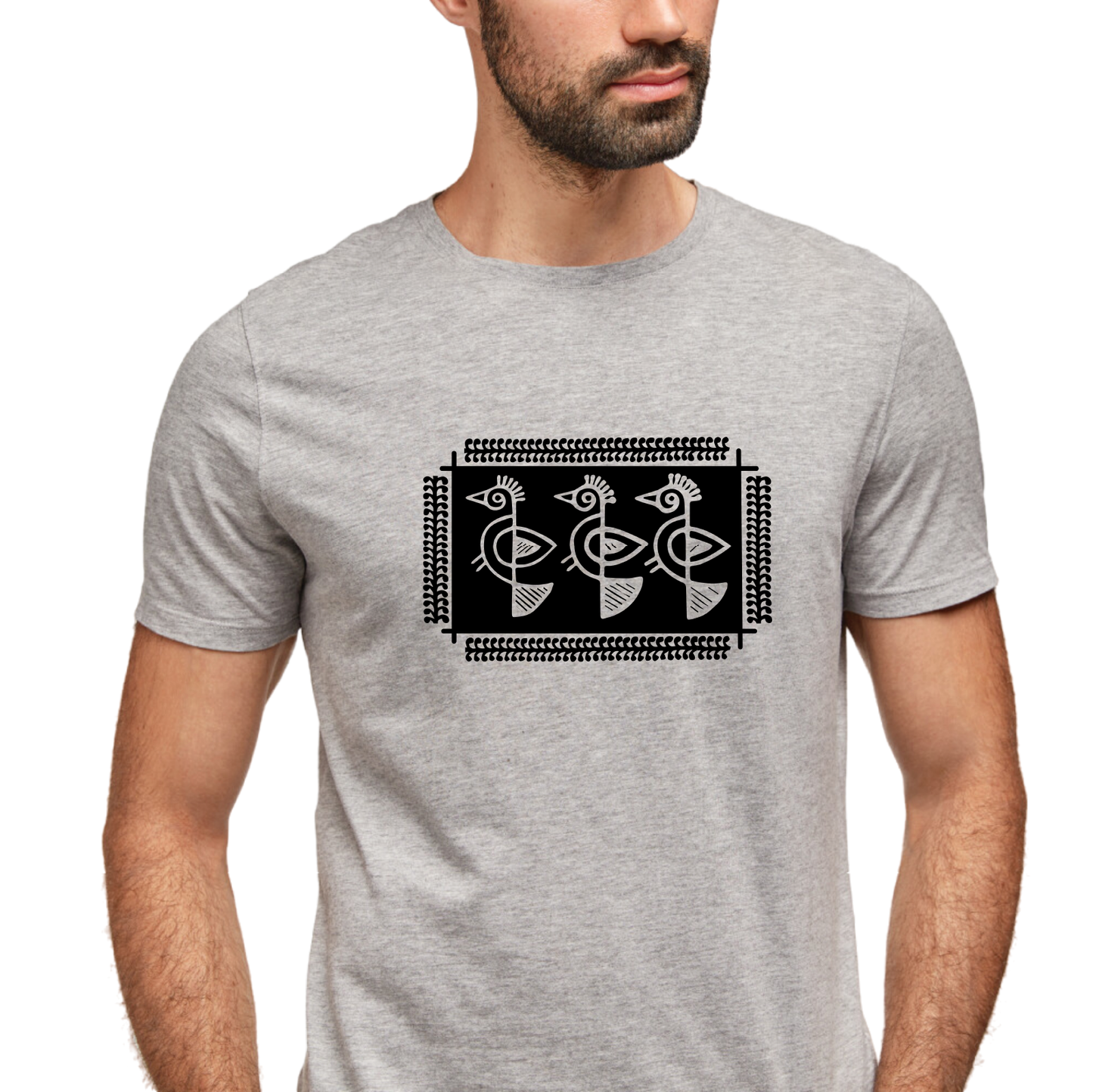 Shantiniketan - Style #1 - Mens Printed 100% Cotton T-Shirt