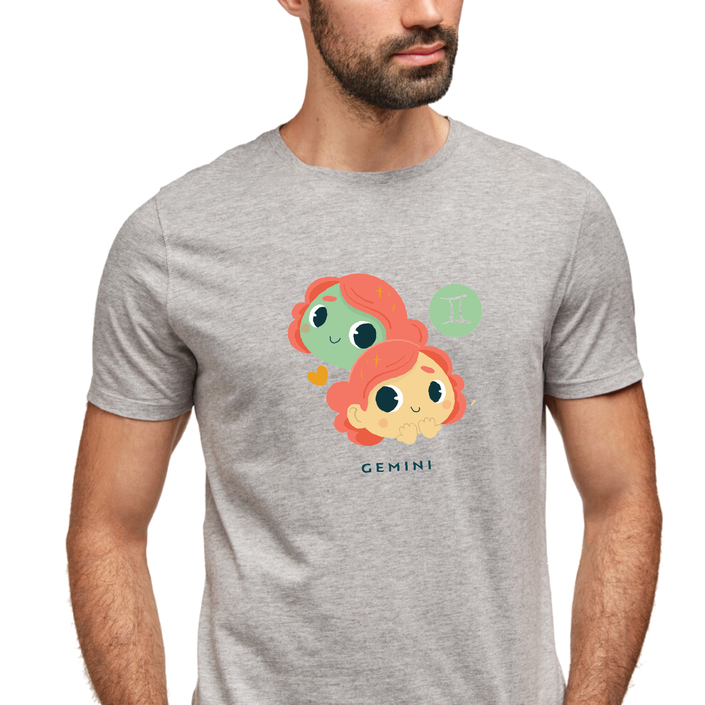 Zodiac Sign - Gemini - Printed 100% Cotton T-Shirt - Unisex