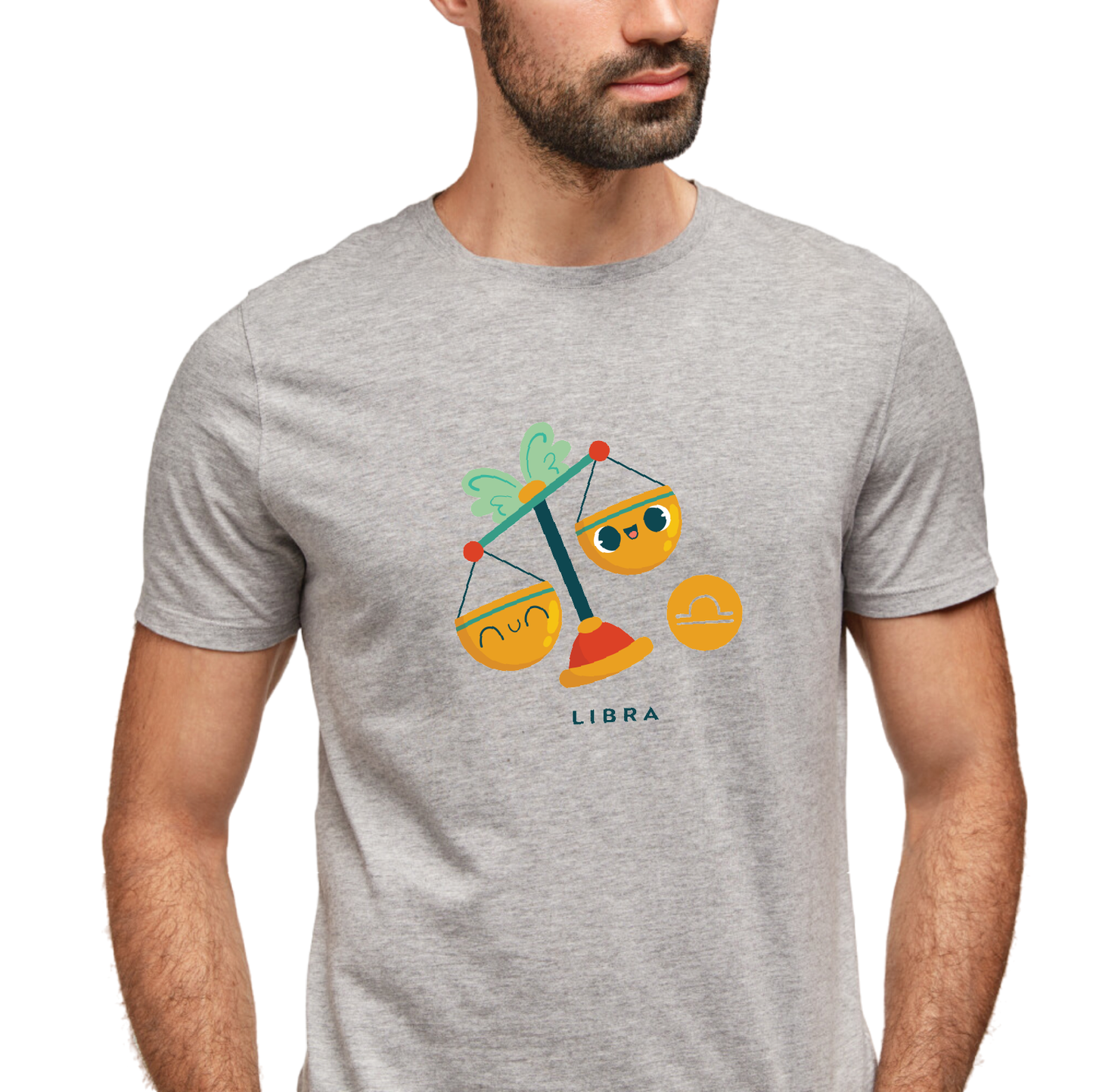 Zodiac Sign - Libra - Printed 100% Cotton T-Shirt - Unisex