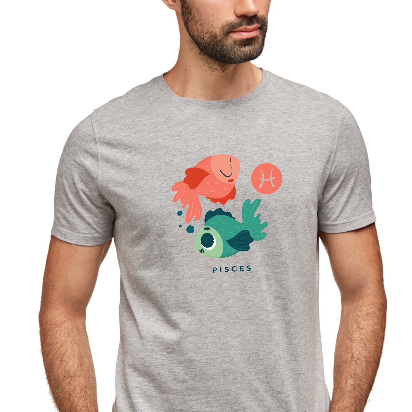 Zodiac Sign - Pisces - 100% Cotton T-Shirt - Unisex