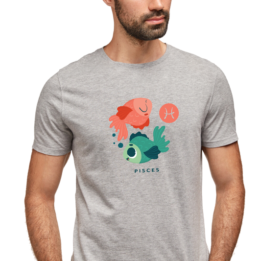 Zodiac Sign - Pisces - 100% Cotton T-Shirt - Unisex