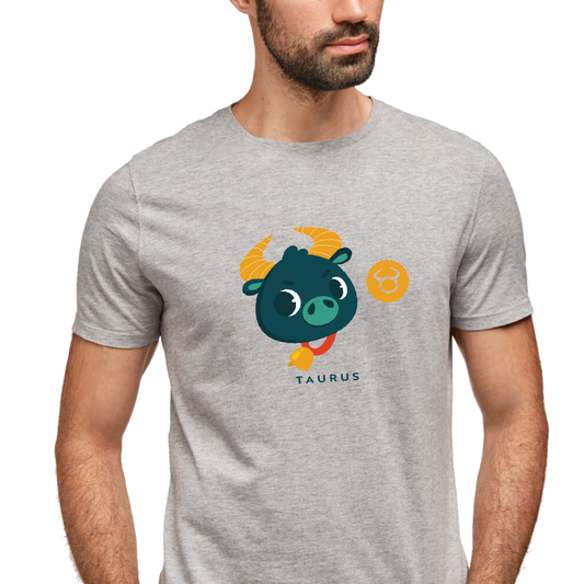 Zodiac Sign - Taurus - Printed 100% Cotton T-Shirt - Unisex