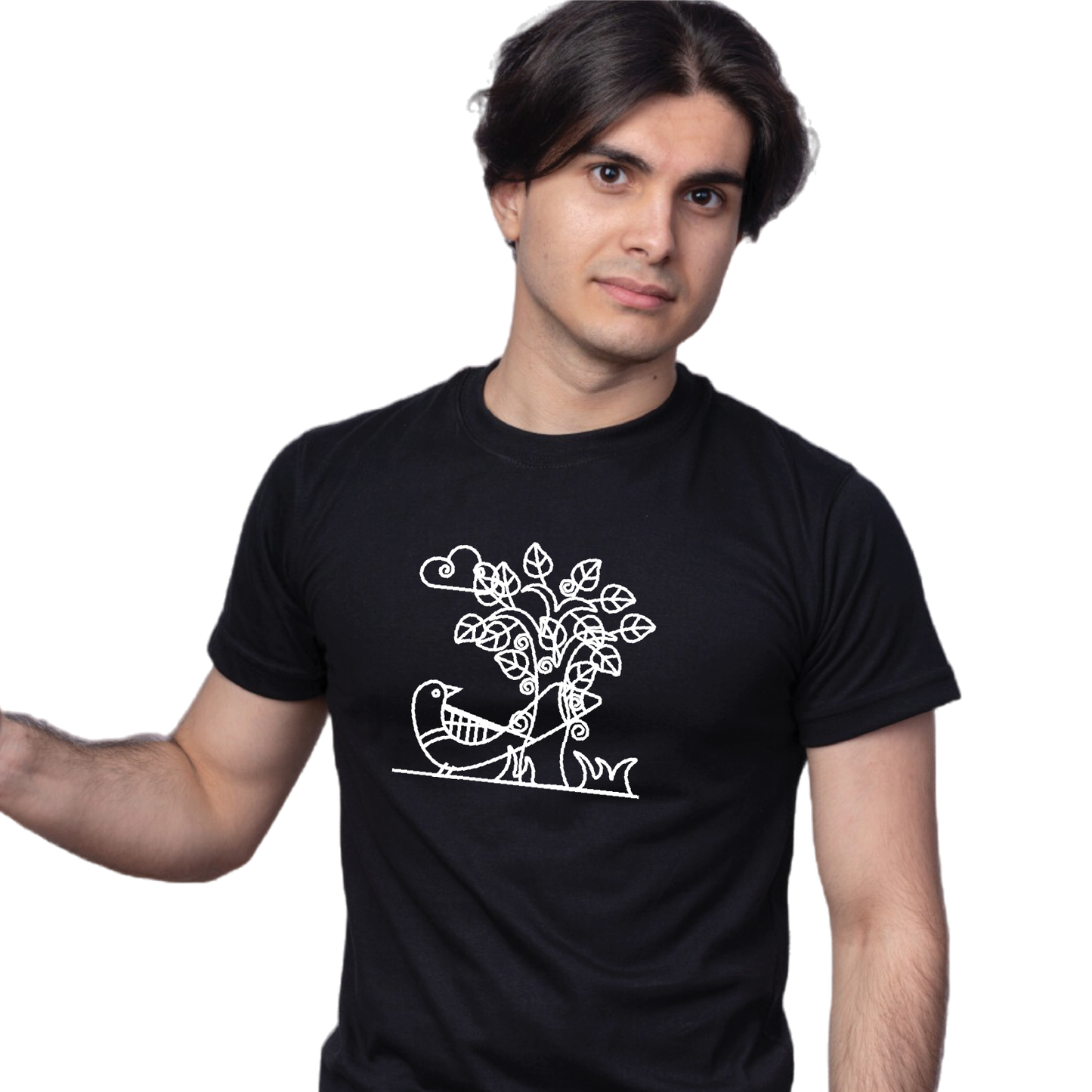 Alpona | Bengali Folk Art | Printed 100% Cotton Unisex T-Shirt - Style #10