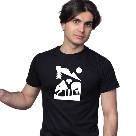 National Park - Style #6 - Printed 100% Cotton T-Shirt (Black)