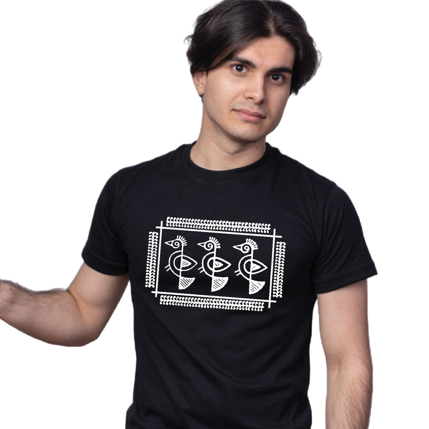 Shantiniketan - Style #1 - Mens Printed 100% Cotton T-Shirt