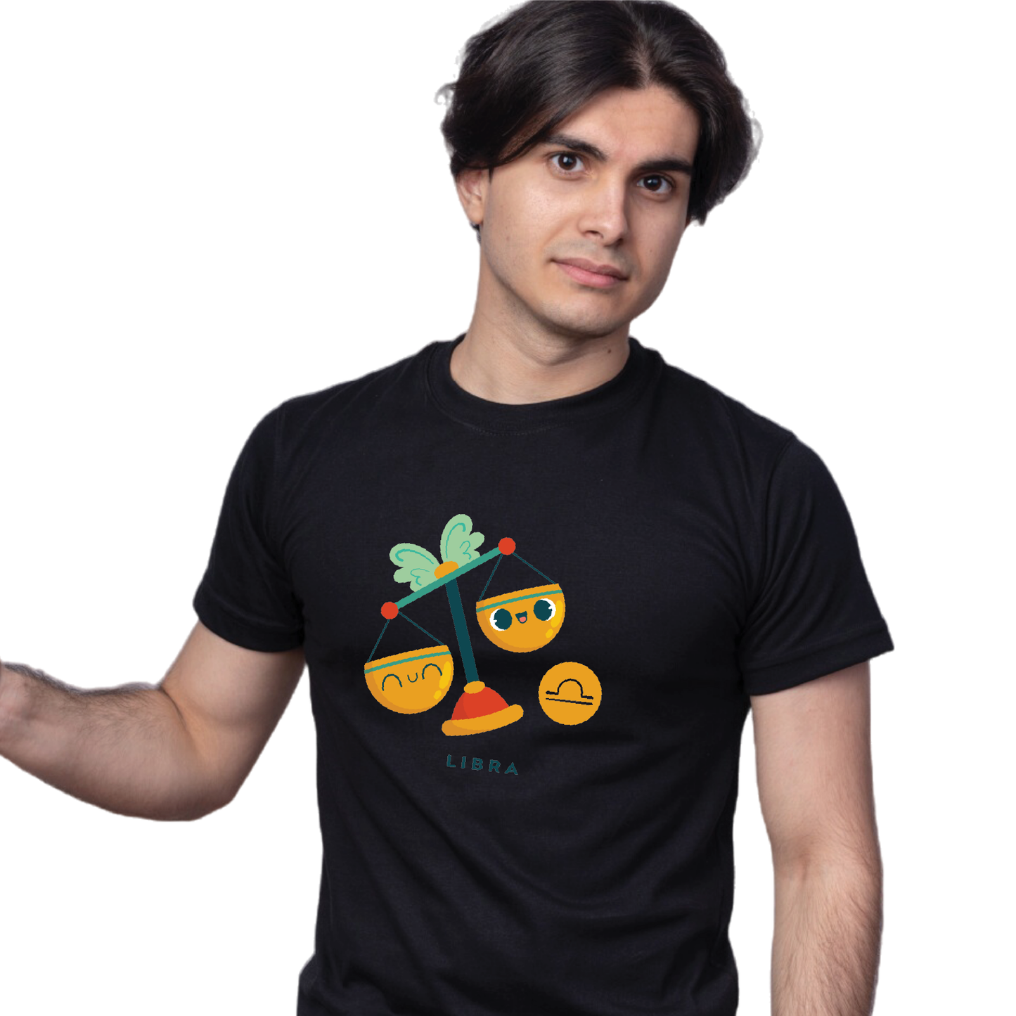 Zodiac Sign - Libra - Printed 100% Cotton T-Shirt - Unisex