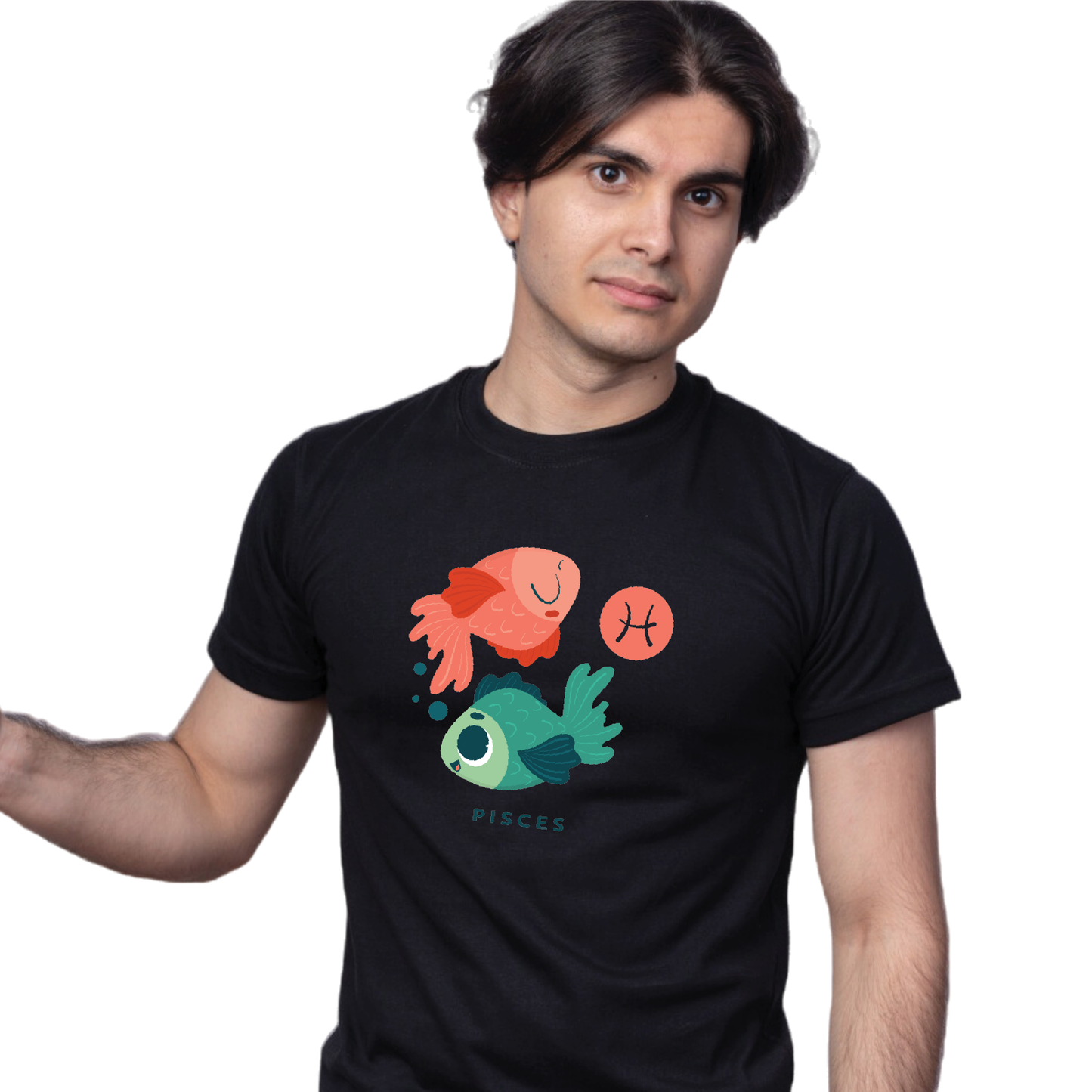 Zodiac Sign - Pisces - 100% Cotton T-Shirt - Unisex