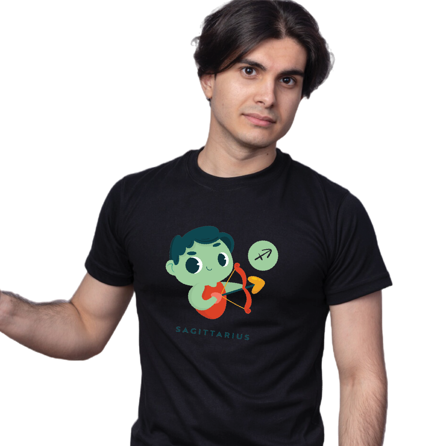 Zodiac Sign - Sagittarius - Printed 100% Cotton T-Shirt - Unisex