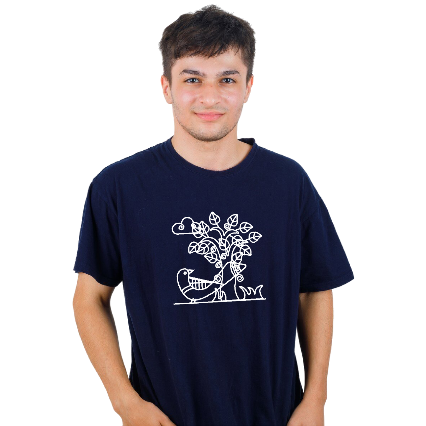 Alpona | Bengali Folk Art | Printed 100% Cotton Unisex T-Shirt - Style #10
