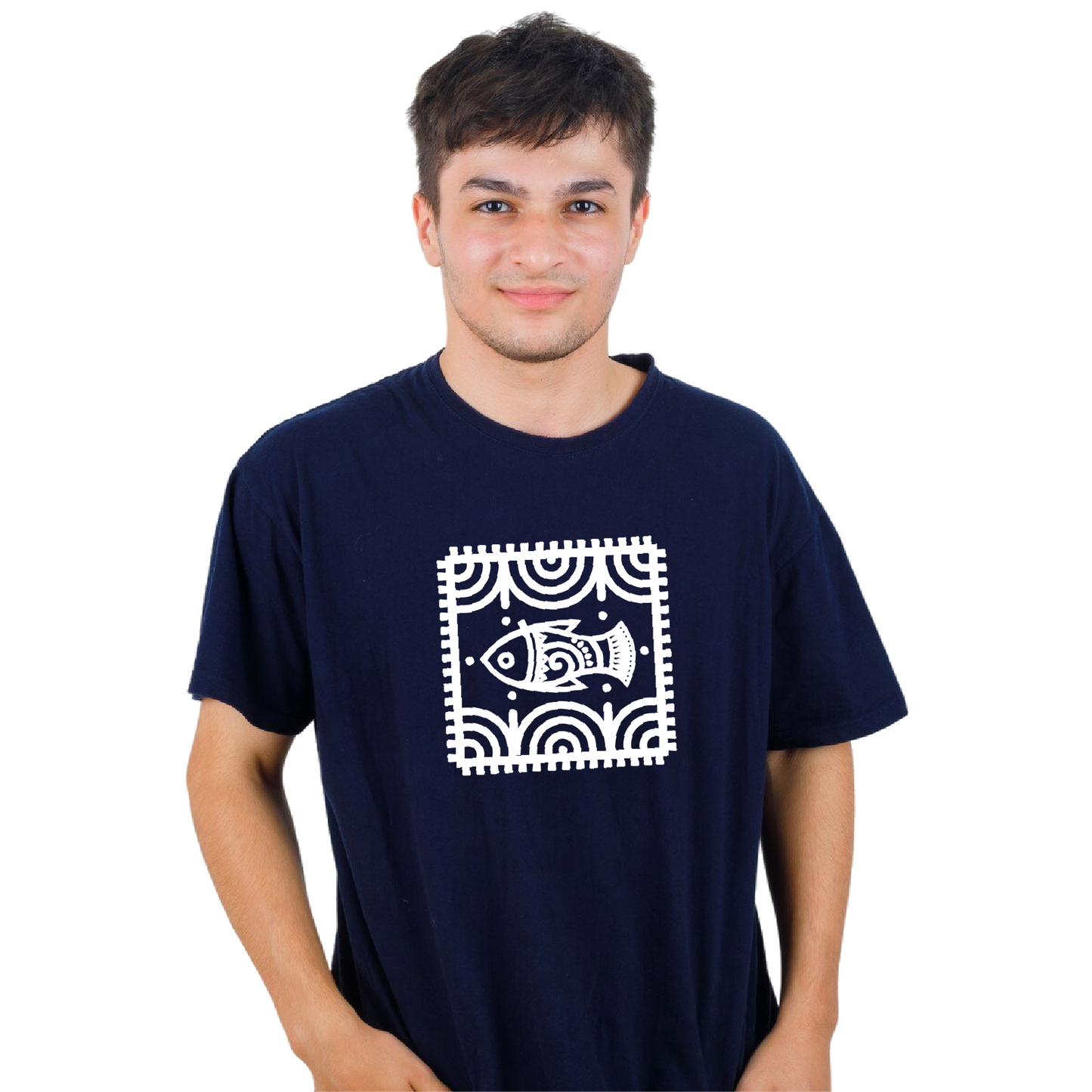 Alpona | Bengali Folk Art | Printed 100% Cotton Unisex T-Shirt - Style #2