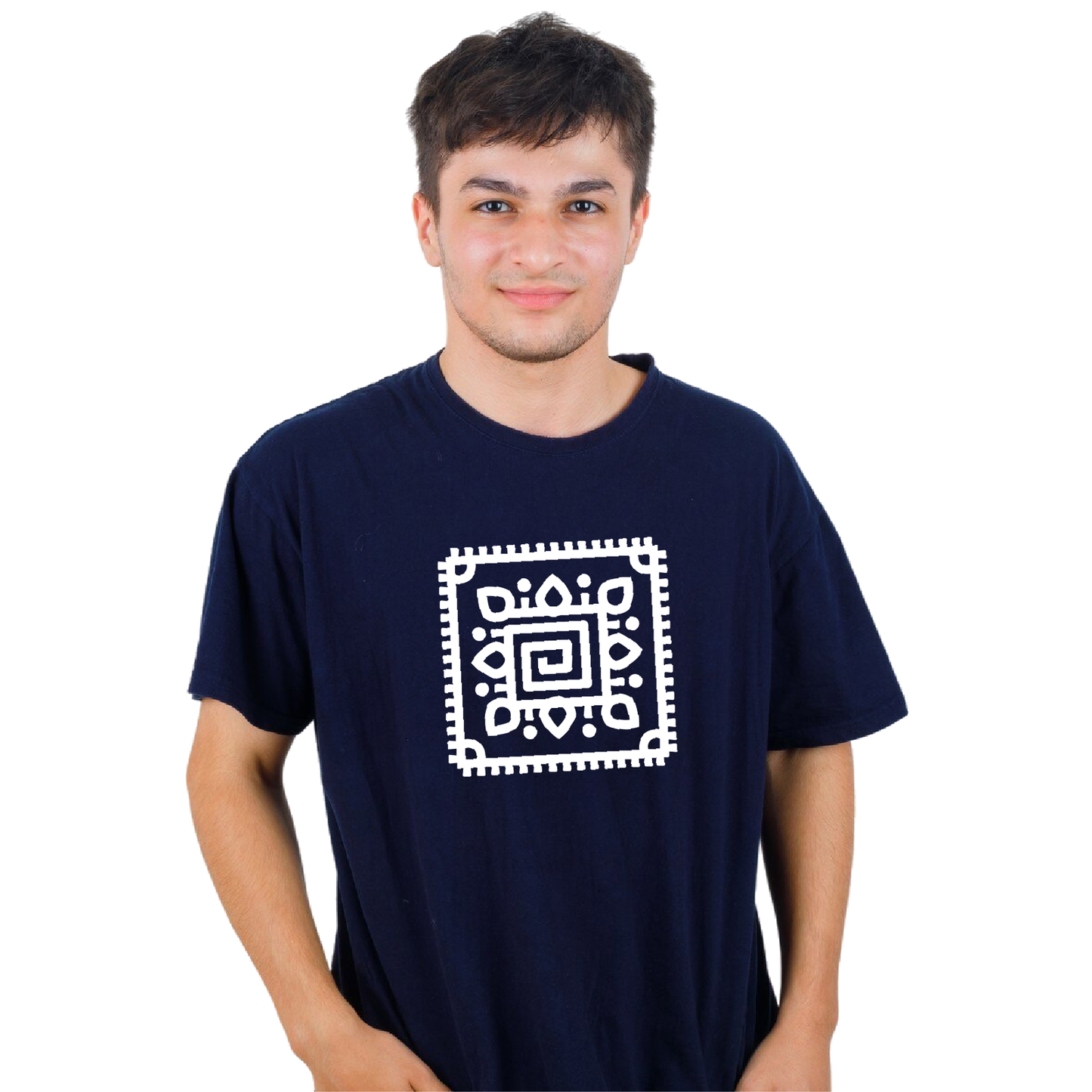 Alpona | Bengali Folk Art | Printed 100% Cotton Unisex T-Shirt - Style #3