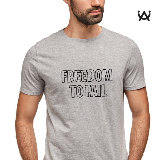 Printed 100% Cotton T-Shirt - Freedom To Fail