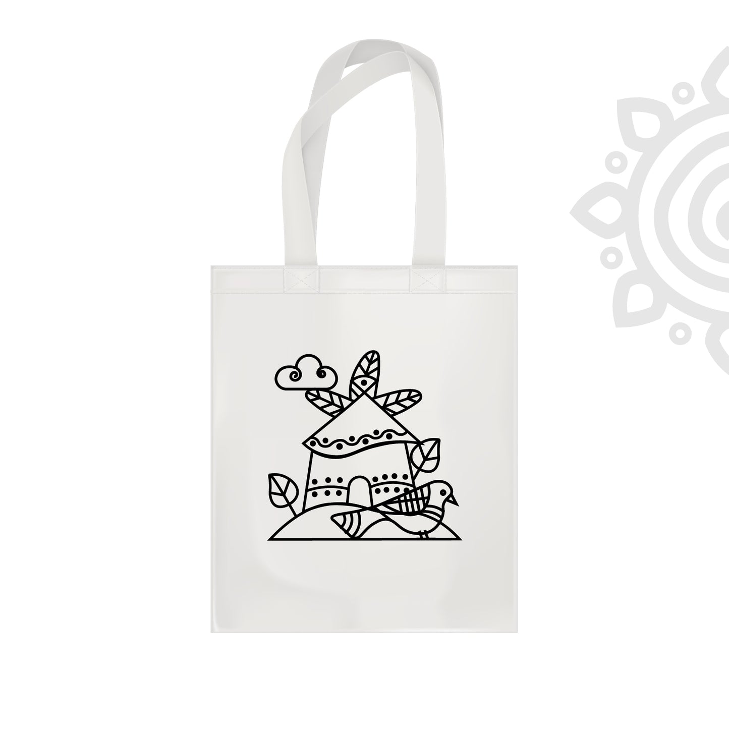 Cotton Canvas Tote Bag - 14"X16" - Style #9