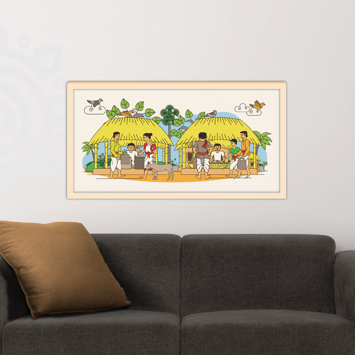 Pre-booking | Kumor Parar Gorur Gari | Style #3 | 10X20 Inch | Essence of Bengal | Wall Art for Home and Office Decoration