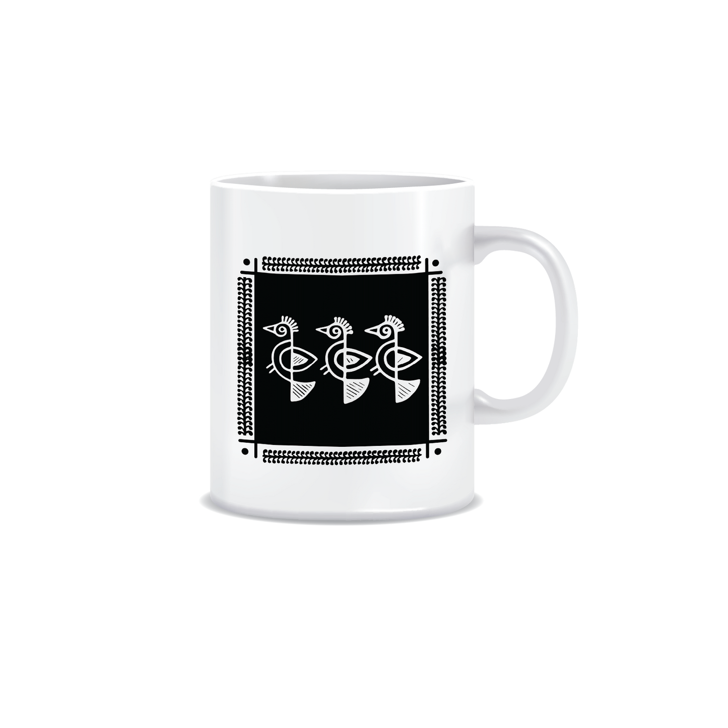 Combo Deal | Set of 3 | Shantiniketan #1 - Framed Art, Coffee Mug & Printed 100% Cotton T-Shirt