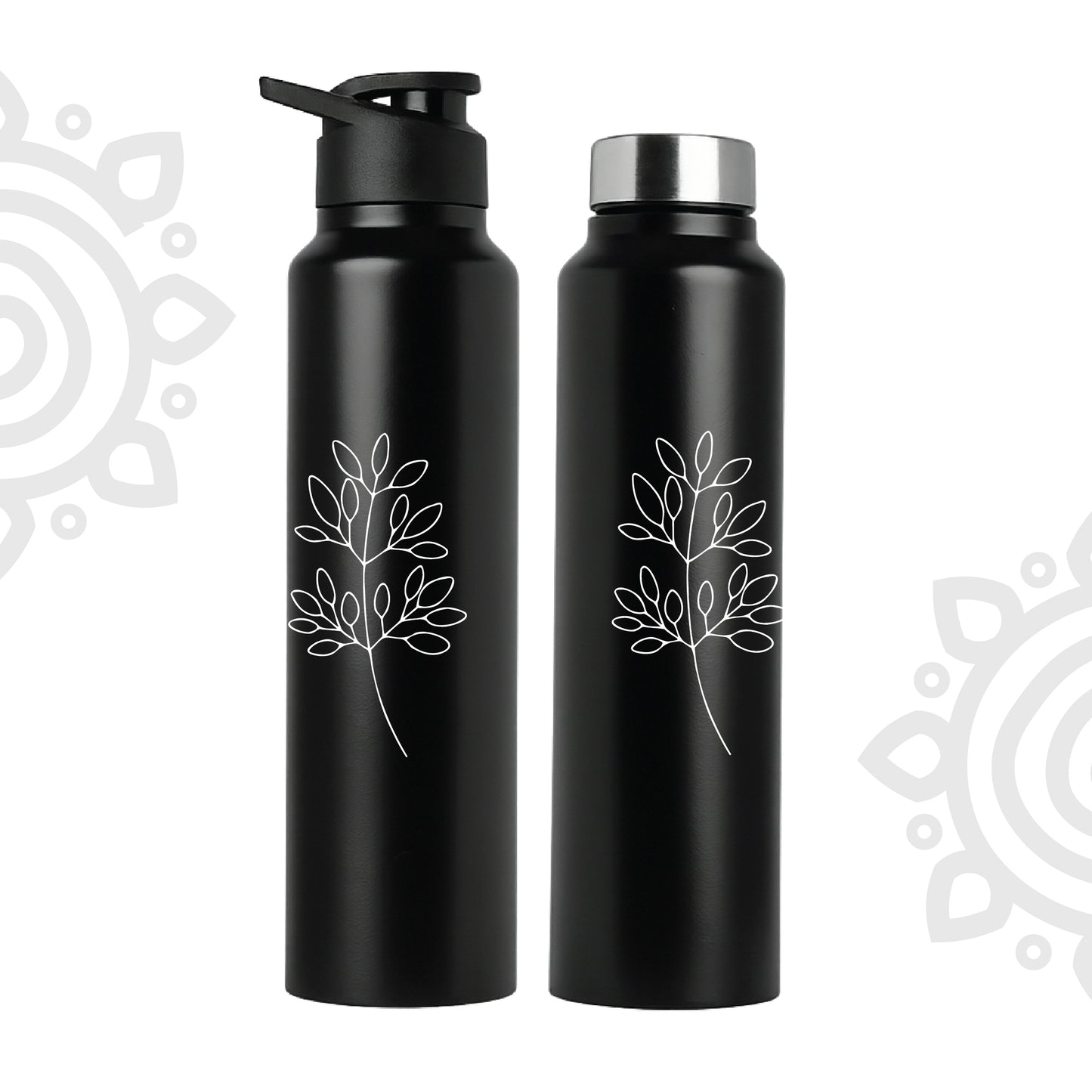 Shanti Neer | Designer Stainless Steel Water Bottle | Style #15