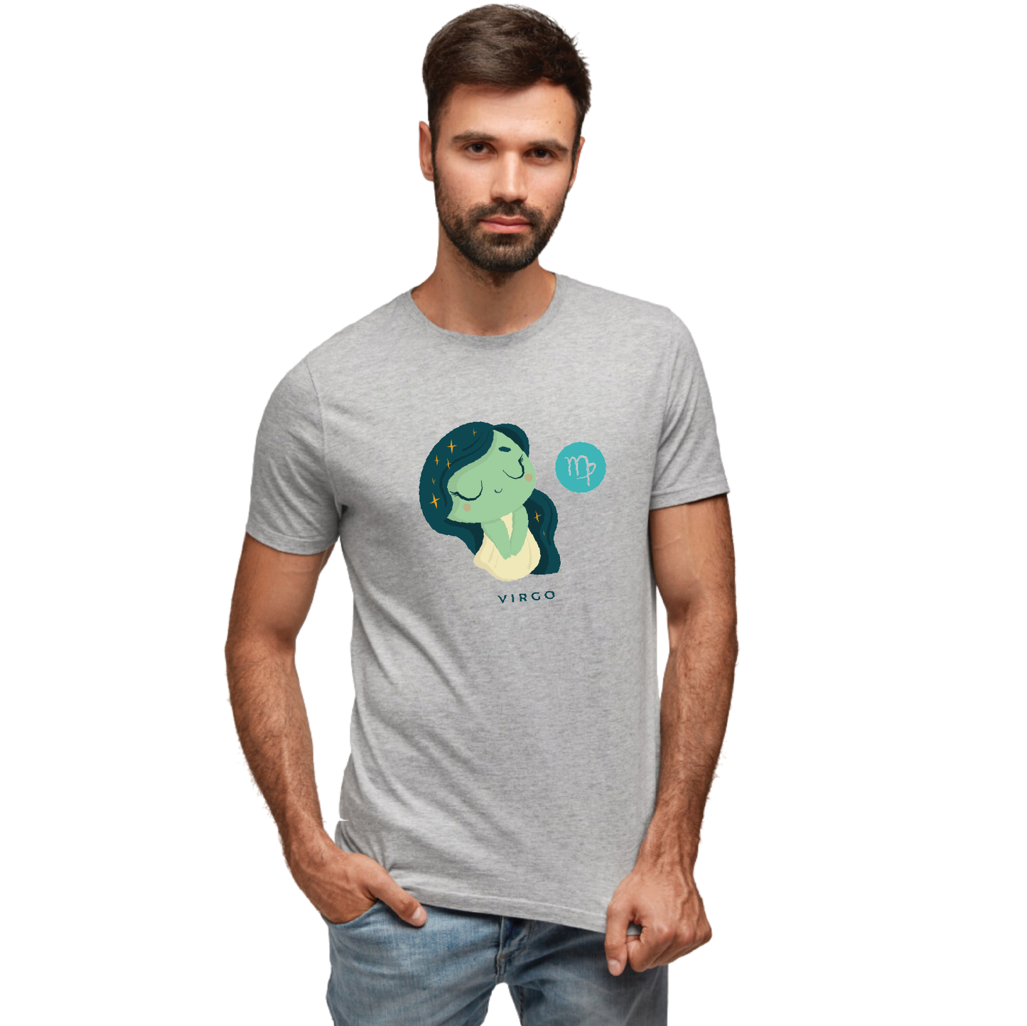 Zodiac Sign - Virgo - Printed 100% Cotton T-Shirt - Unisex