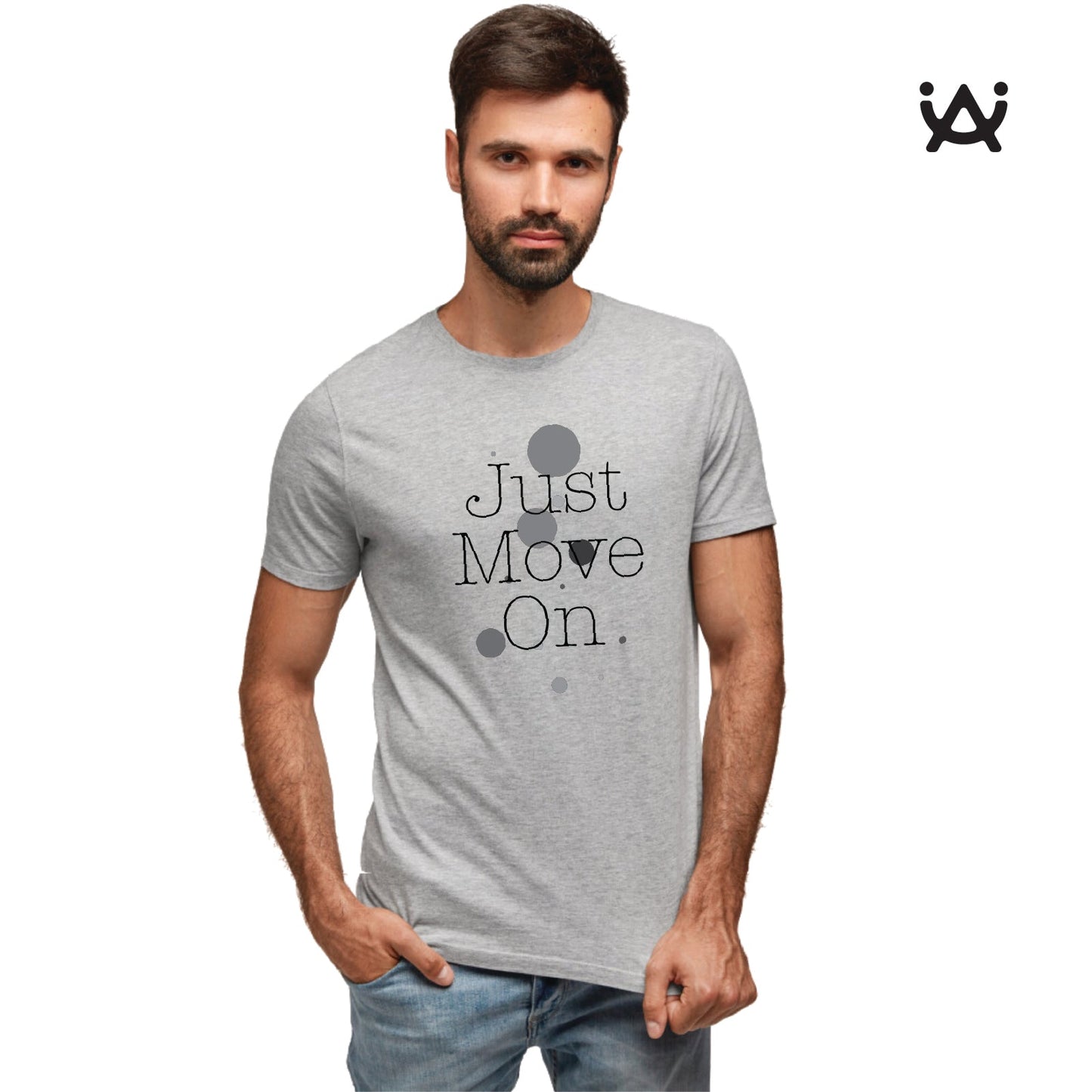 Combo Deal | Set of 3 | Just Move On - Framed Art, Coffee Mug & Mens Printed 100% Cotton T-Shirt