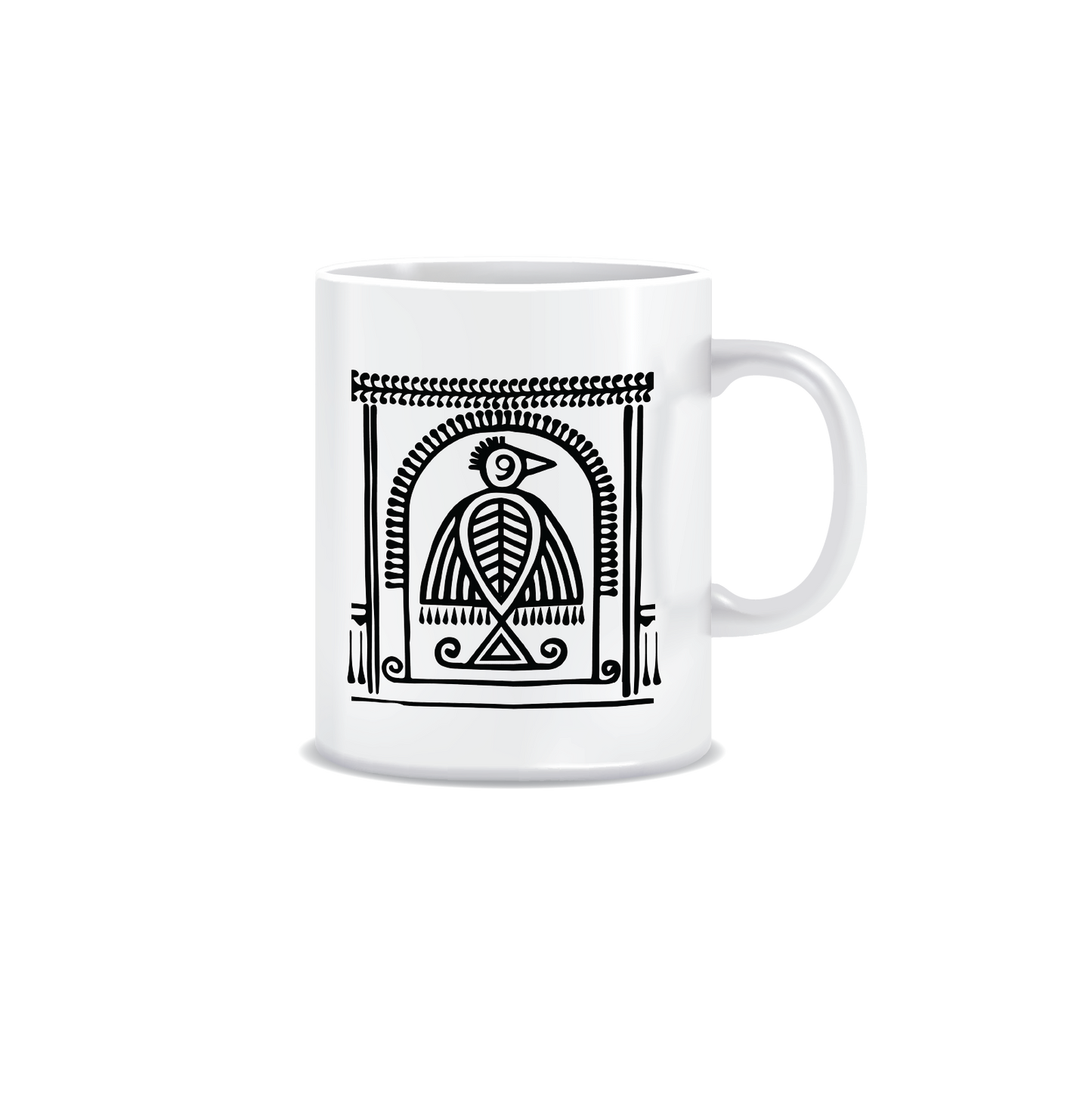 Combo Deal | Set of 3 | Shantiniketan #2 - Framed Art, Coffee Mug & Printed 100% Cotton T-Shirt