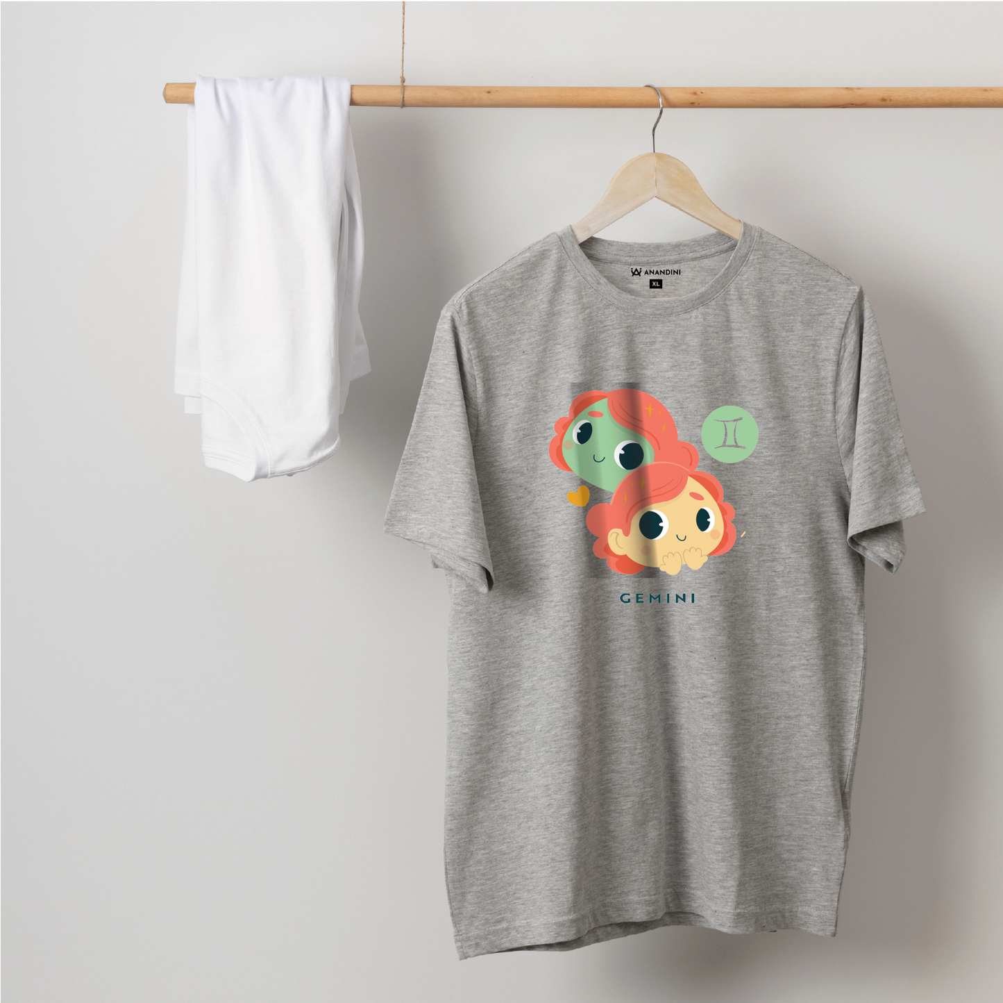 Zodiac Sign - Gemini - Printed 100% Cotton T-Shirt - Unisex