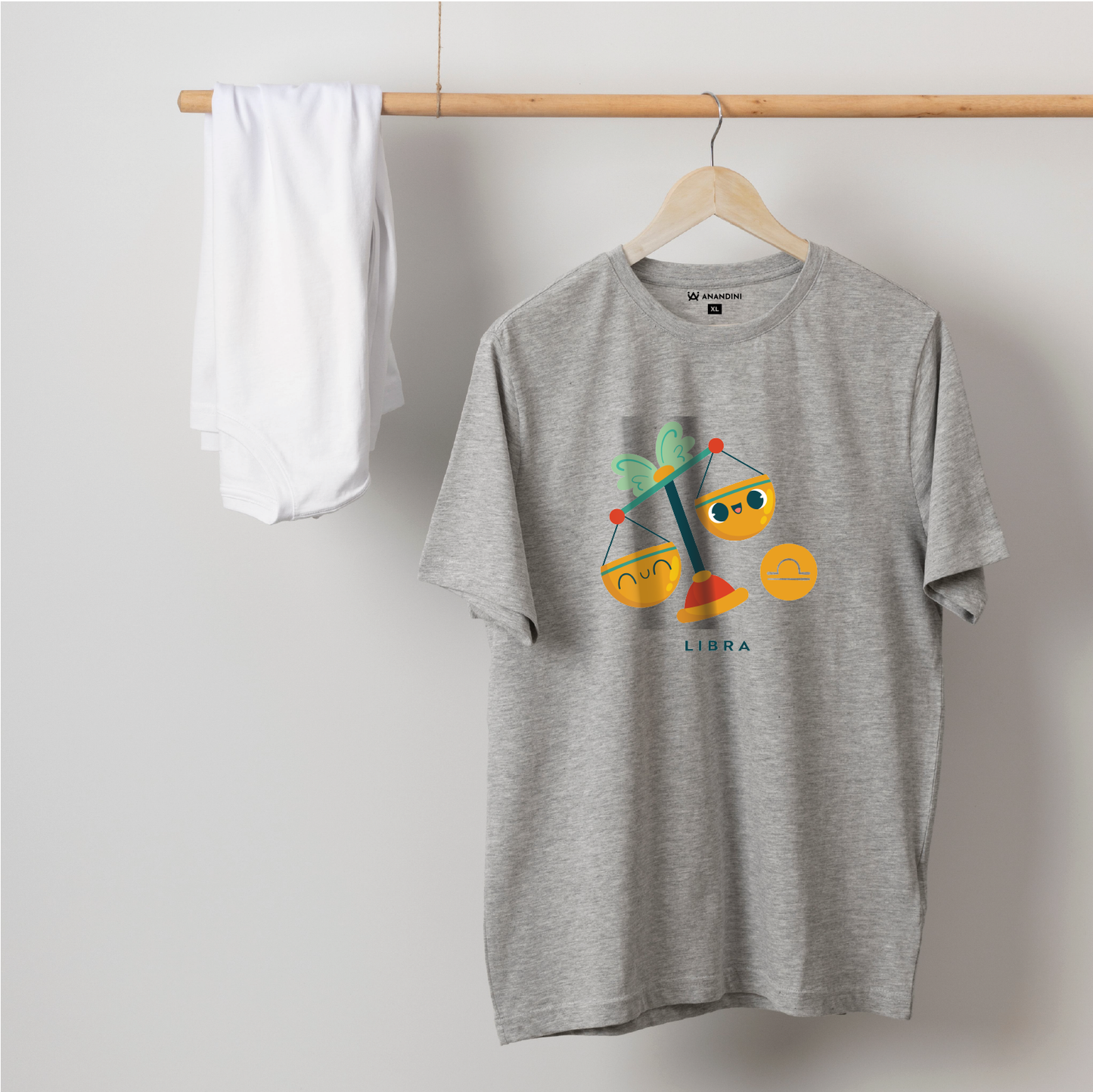 Zodiac Sign - Libra - Printed 100% Cotton T-Shirt - Unisex