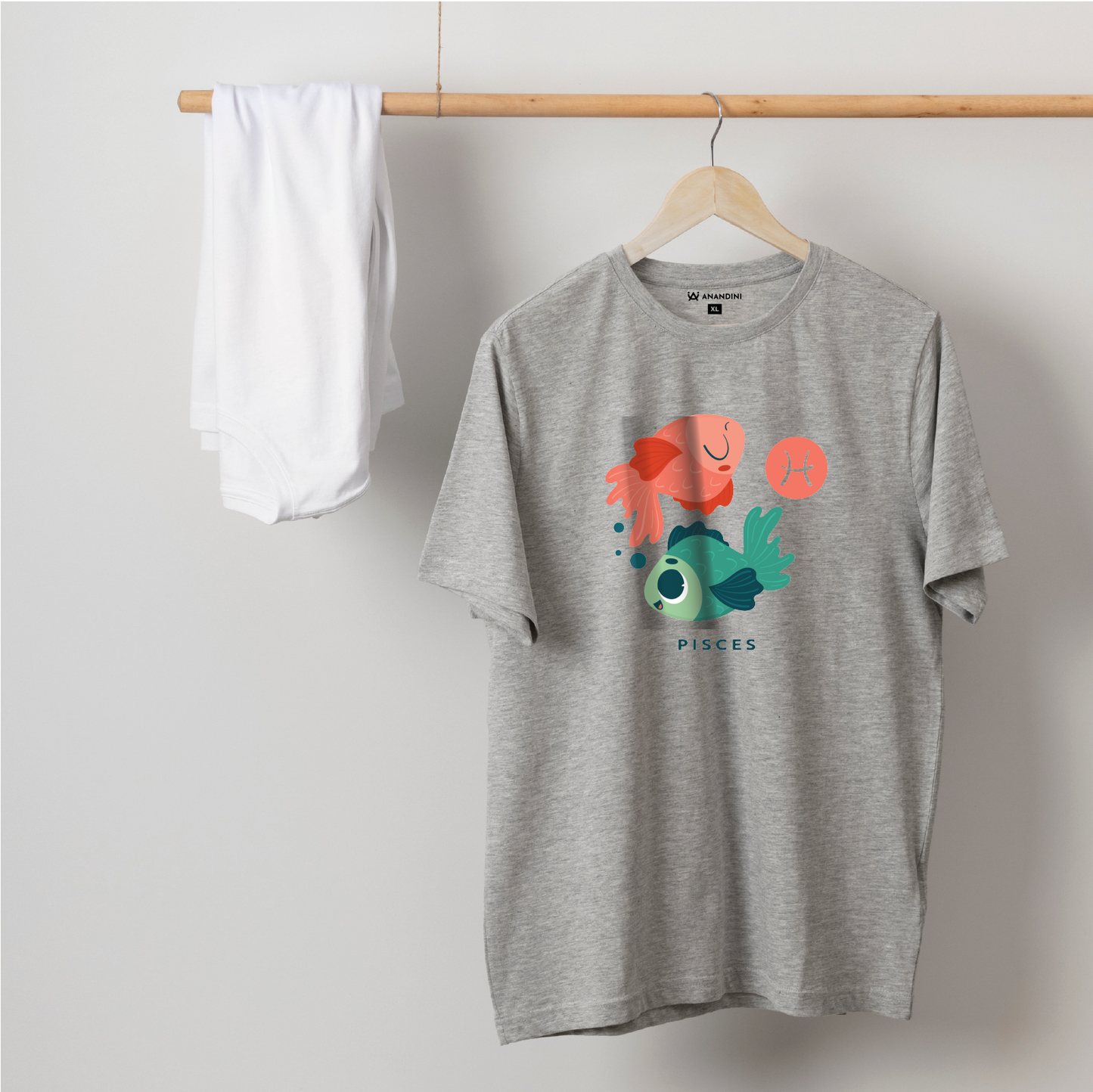 Zodiac Sign - Pisces - 100% Cotton T-Shirt - Unisex