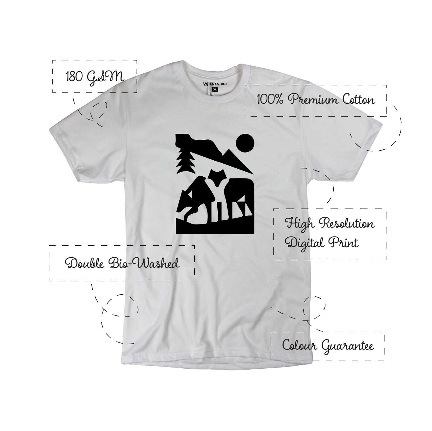 National Park - Style #5 - Mens Printed 100% Cotton T-Shirt