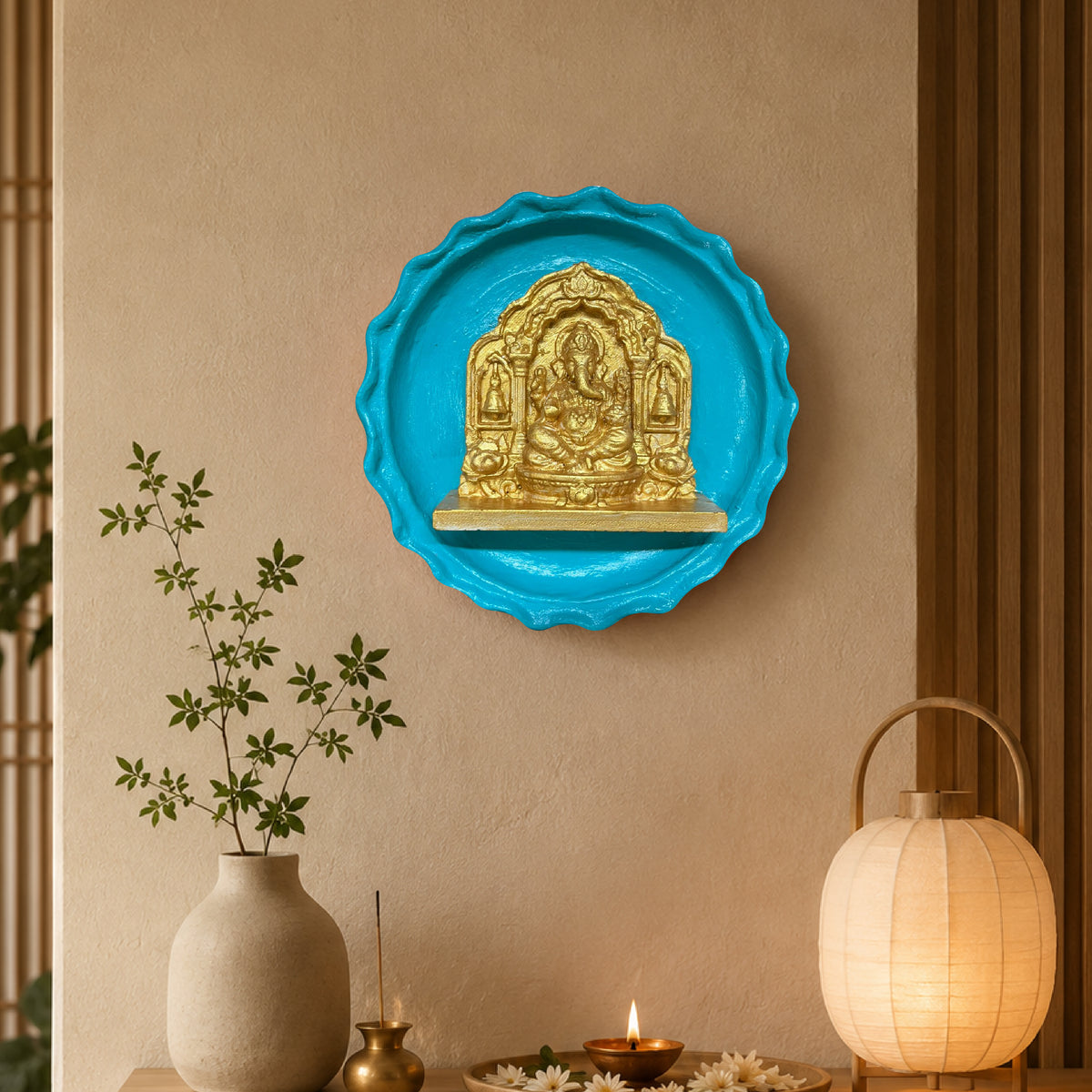 Ganpati Bappa | Terracotta Wall Plate for Home & Office Decoration | Style #2