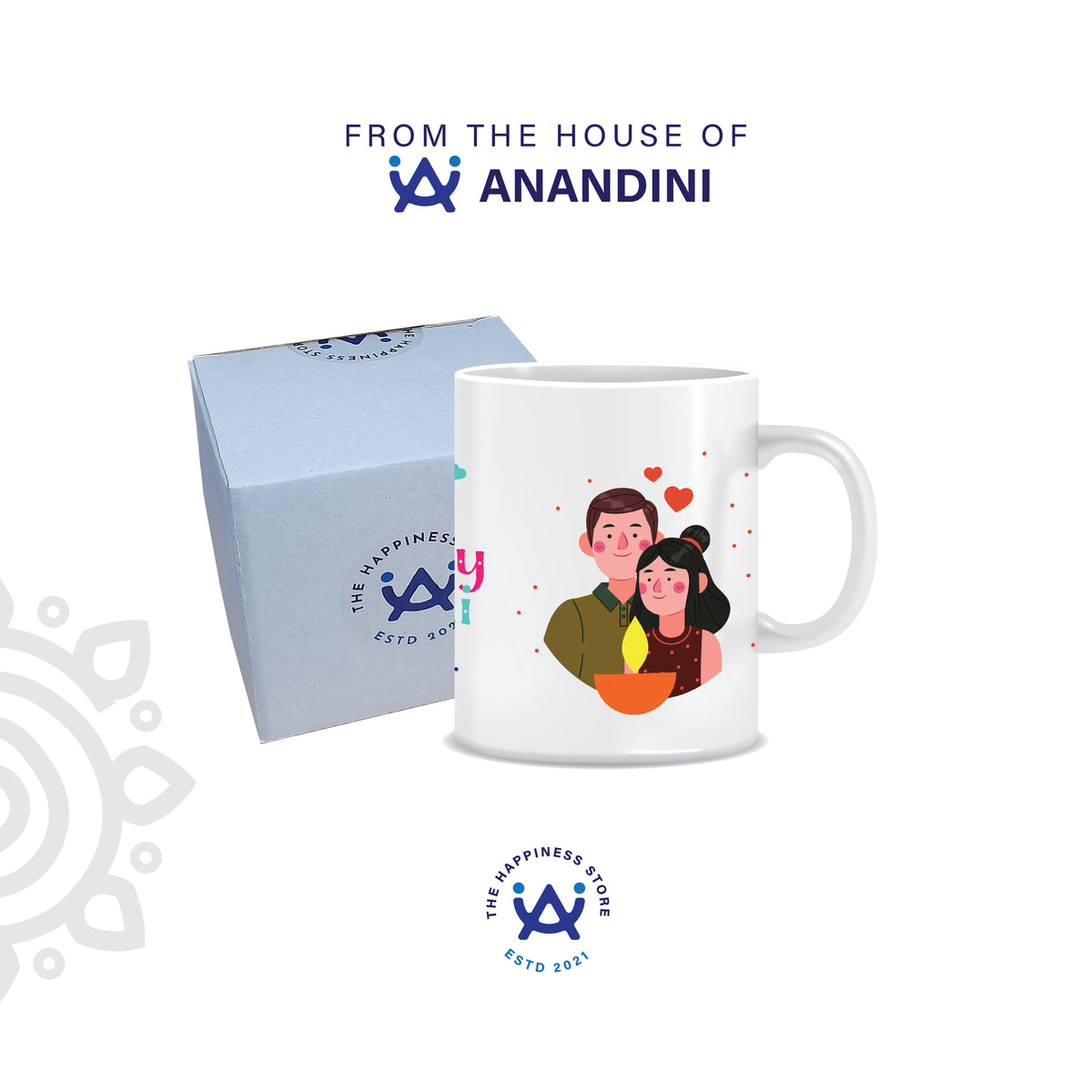 Deepawali Collection | Colorful Ceramic Coffee Mug | Style #2