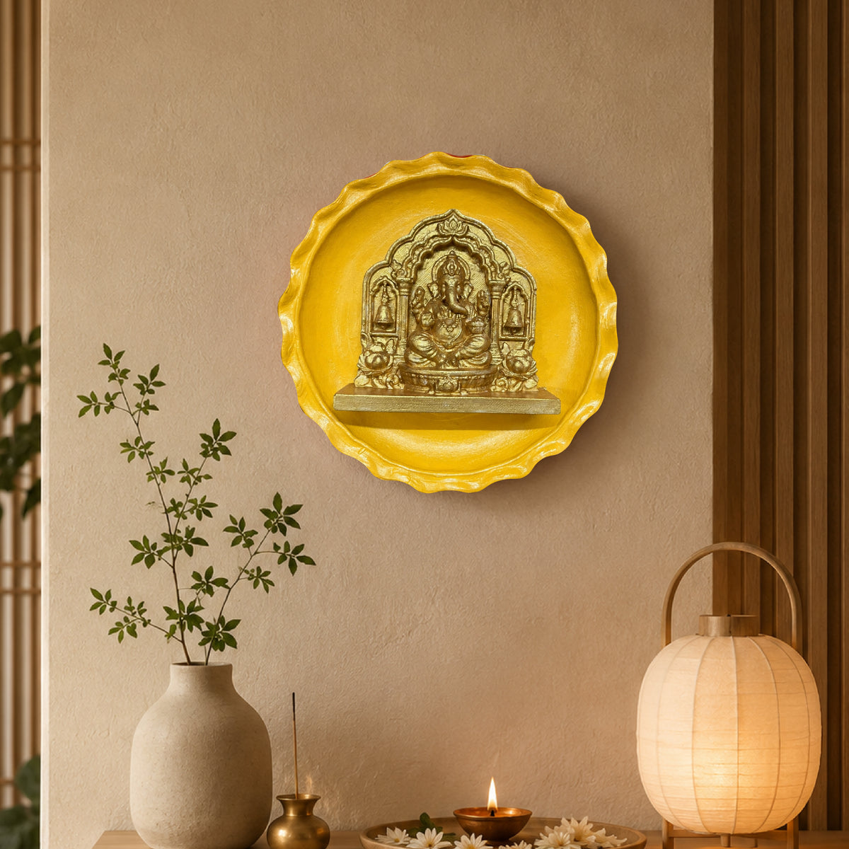 Ganpati Bappa | Terracotta Wall Plate for Home & Office Decoration | Style #3