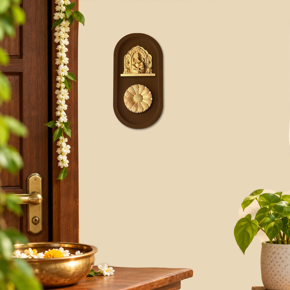 OM | Decorative Wall Plate | Sacred Door Hanging | For Home & Office | Style #4