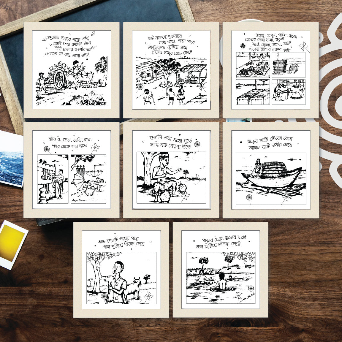 Combo Deal | Full set of 8 | Essence of Bengal Framed Wall Art #1, #2, #3, #4, #5, #6, #7 & #8  - 1 each