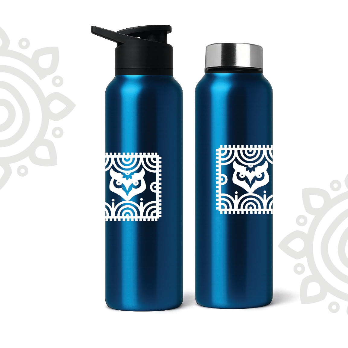 Shanti Neer | Designer Stainless Steel Water Bottle | Style #5