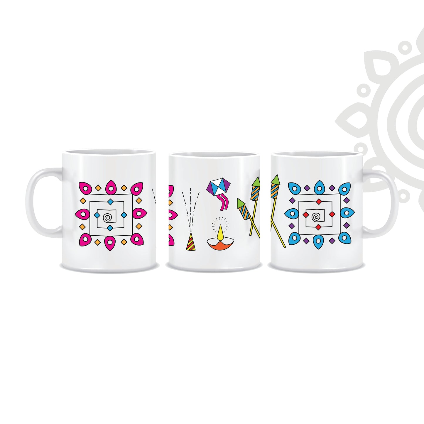Birthday Gift | Set of Goddess Lakshmi + Lord Ganesha photo frame + Printed Coffee Mug + Sports Bottle