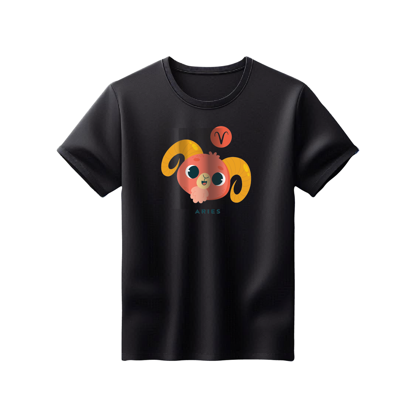 Zodiac Sign - Aries - Printed 100% Cotton T-Shirt - Unisex