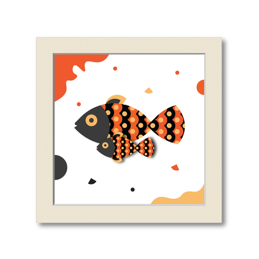 Fish Family Style #2 | Colorful Wall Art