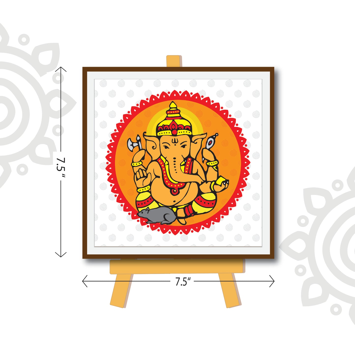 Welcome Gift | Style #1 | Set of Goddess Lakshmi + Lord Ganesha photo frame